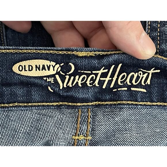Old Navy The Sweetheart Jeans Womens 6 Short Blue Bootcut Mid Rise Stretch - Picture 9 of 12